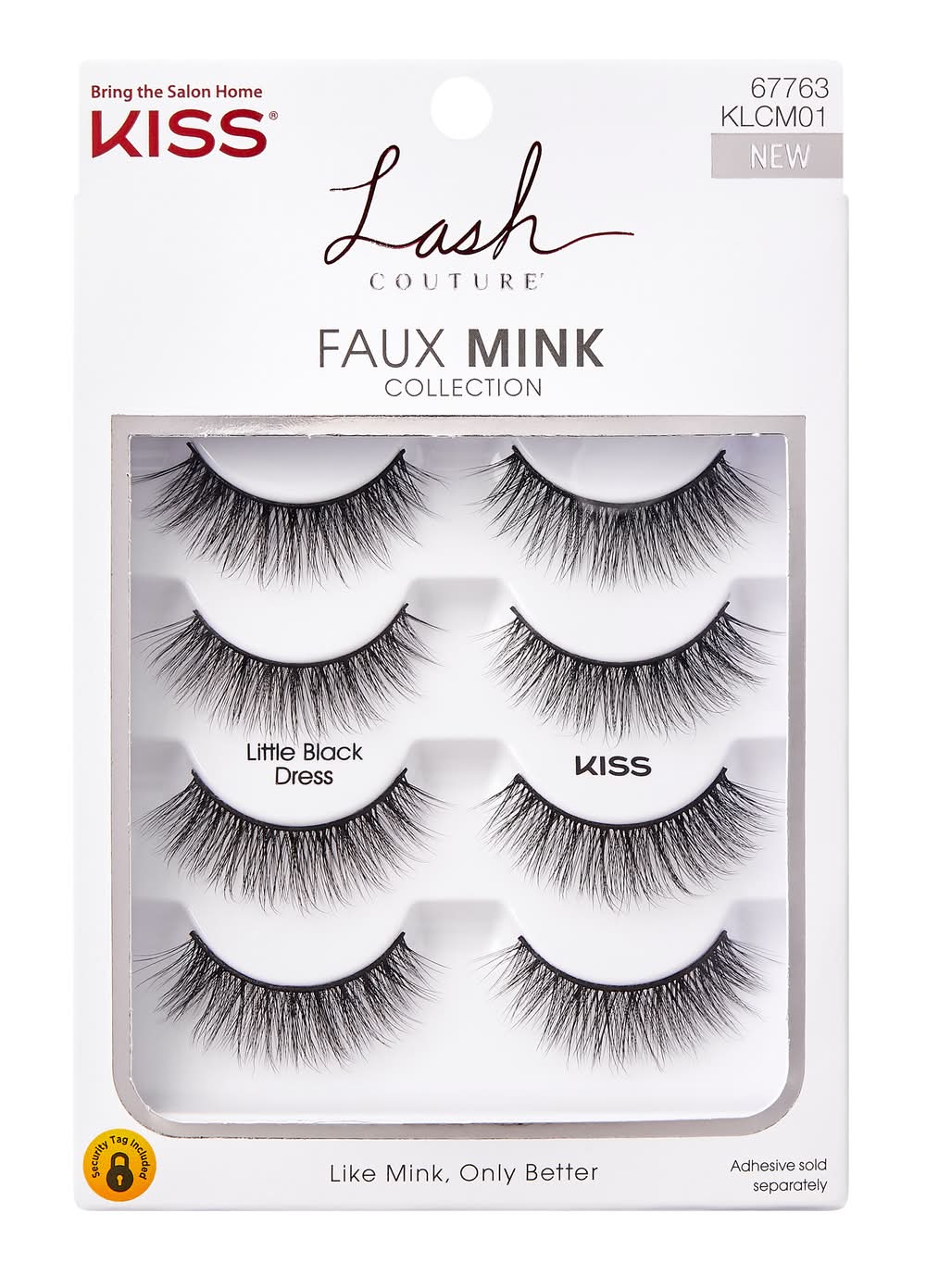 KISS Faux Minx Collection Little Black Dress Lash Couture (1.6 oz, 4 ct)