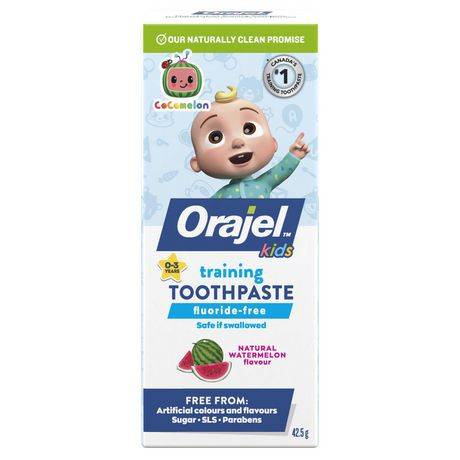 Orajel Cocomelon Fluoride-Free Training Toothpaste