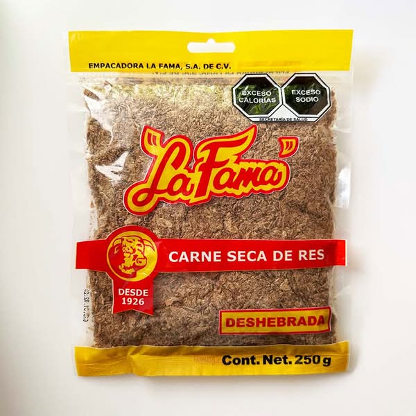 La Fama · Carne seca de res deshebrada (250 g)