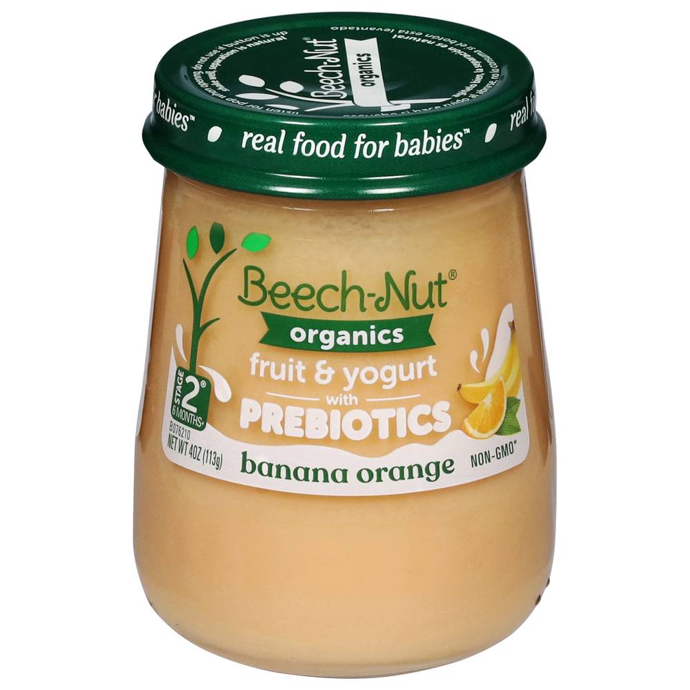 Beech-Nut Organics Stage 2 Fruit & Yogurt Baby Food (6 months+/banana - orange)