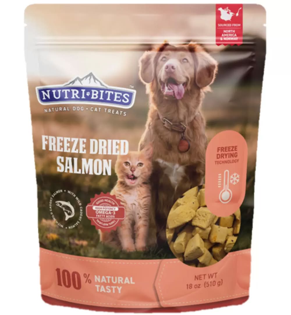 NUTRI BITES フリーズドライサーモン 犬猫用510g
