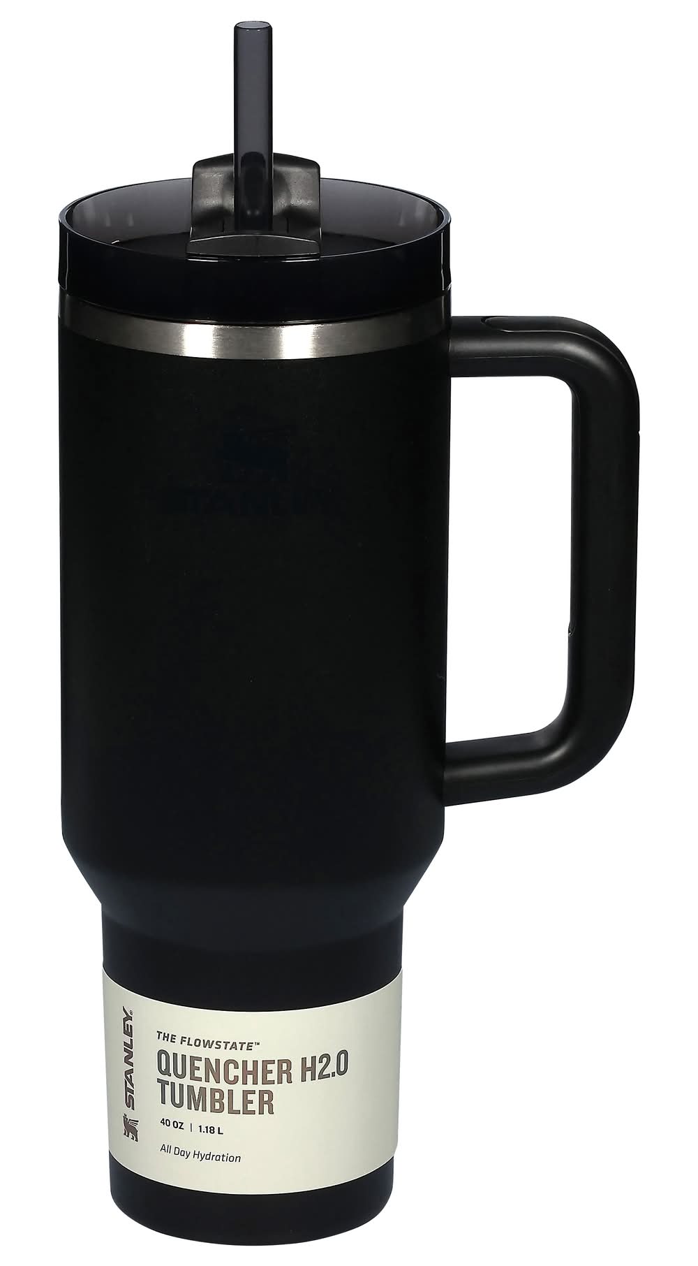 Stanley Flowstate Stainless Steel H2.0 Quencher Tumbler 40 oz, Black