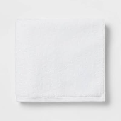 Room Essentials Everyday Bath 100% Cotton Towel, White
