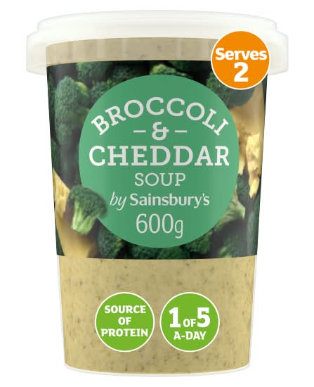 Sainsbury's Broccoli & Cheddar Soup (600g)