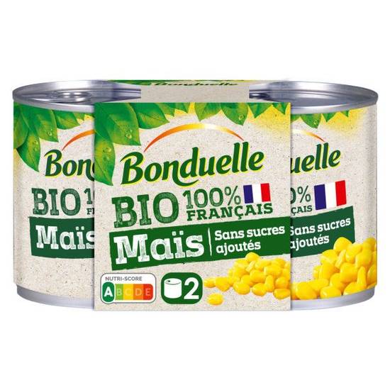 Maïs sans sucres ajoutés Bio Bonduelle 2x140g