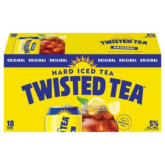 Twisted Tea Original Hard Iced Tea Malt Beverage (18 ct, 12 fl oz)