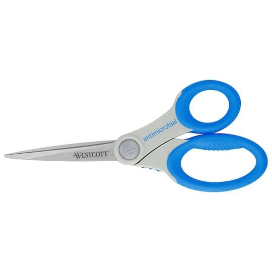 Westcott 8" Soft Handle Anti-Microbial Scissors