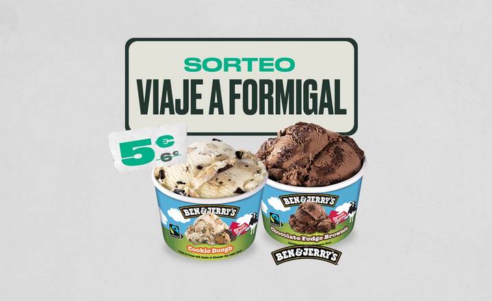 PROMO: 2 BEN & JERRY'S 5€