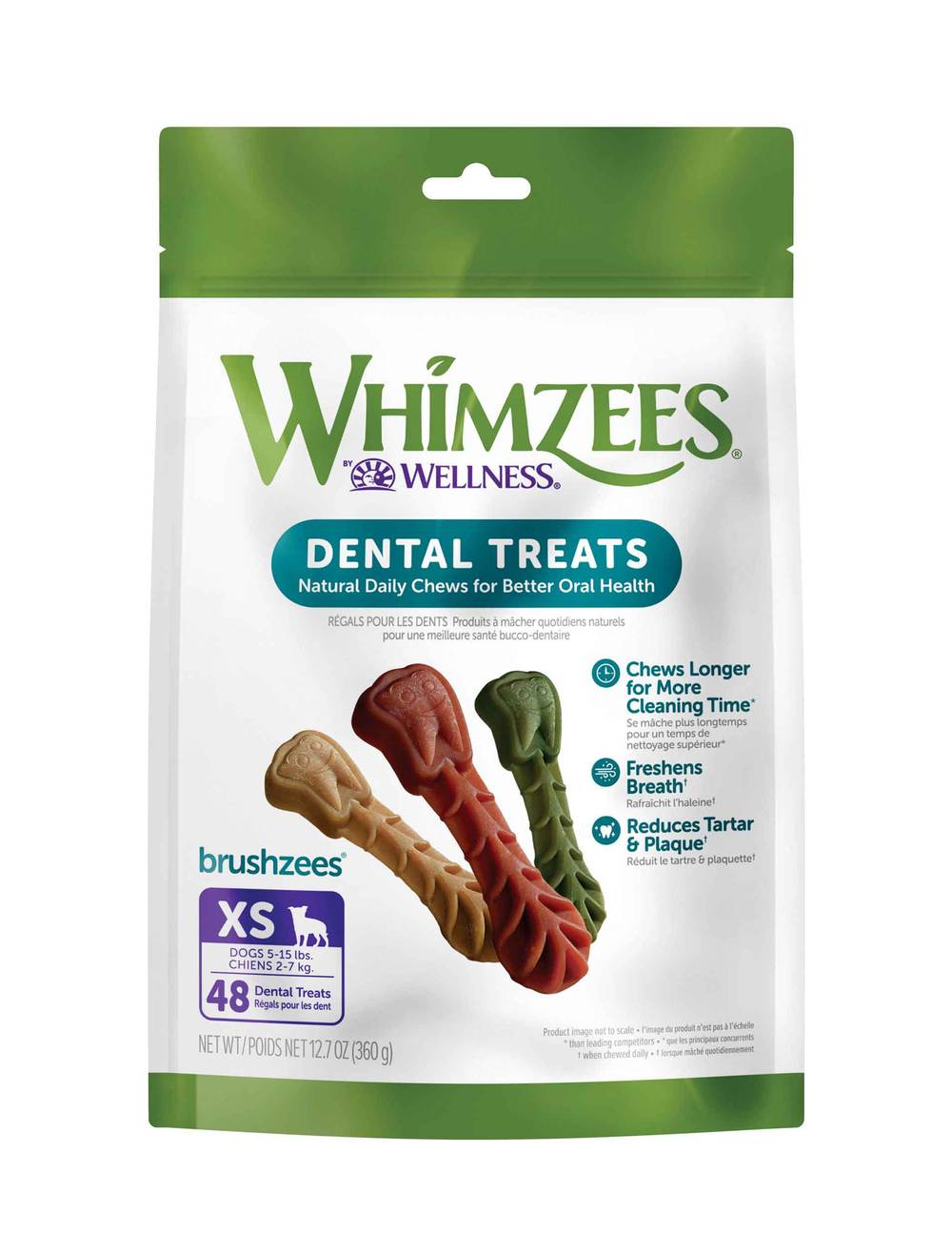 Whimzees Toothbrush Star Dental Chew Dog Treats