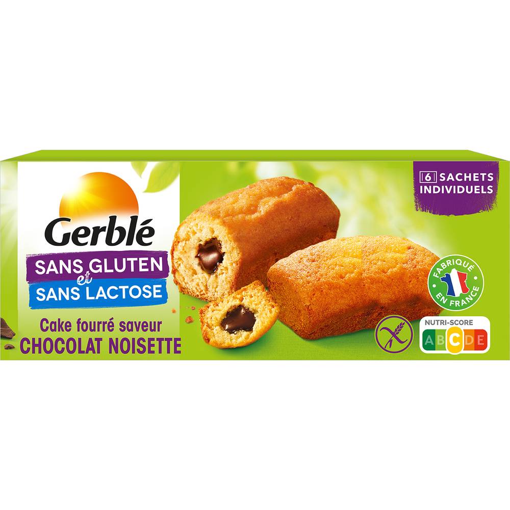 Gerblé - Gâteaux fourré sans gluten et lactose, chocolat - noisette (6)