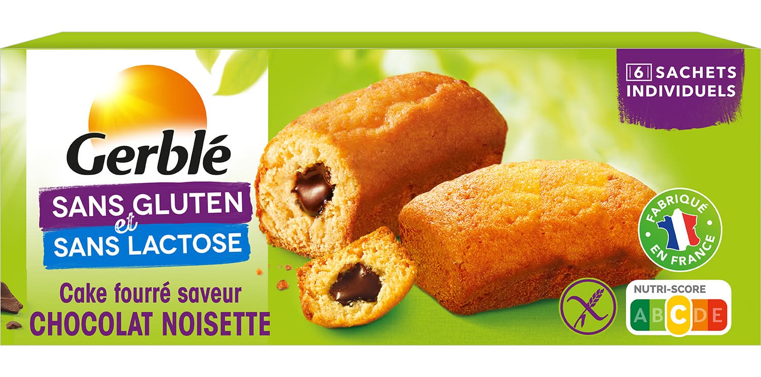 Gerblé - Gâteaux fourré sans gluten et lactose, chocolat - noisette (6)