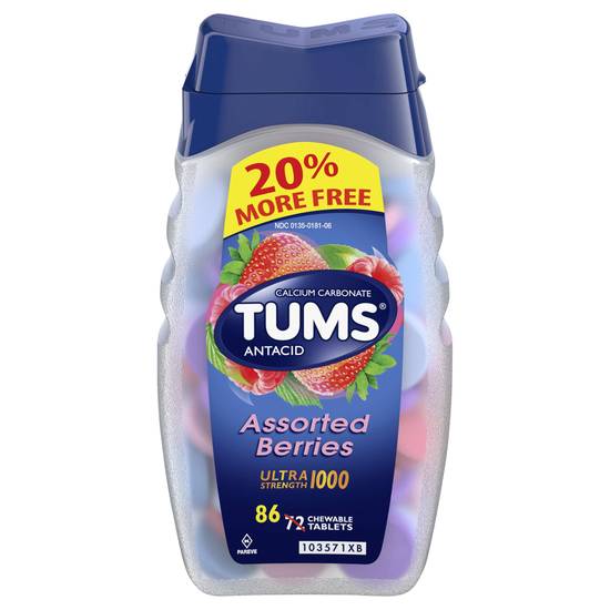 Tums Antacid Assorted Berries Tablets (86 ct)