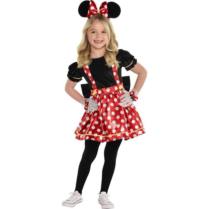 Kids' Red Polka Dot Minnie Mouse Costume - Disney - Size - S