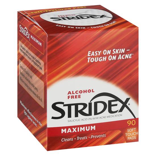 Stridex Alcohol Free Maximum Soft Touch Pads (90 ct)