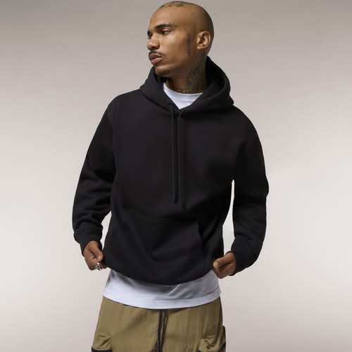 LCKR Mens Pullover Hoodie - Black Size M