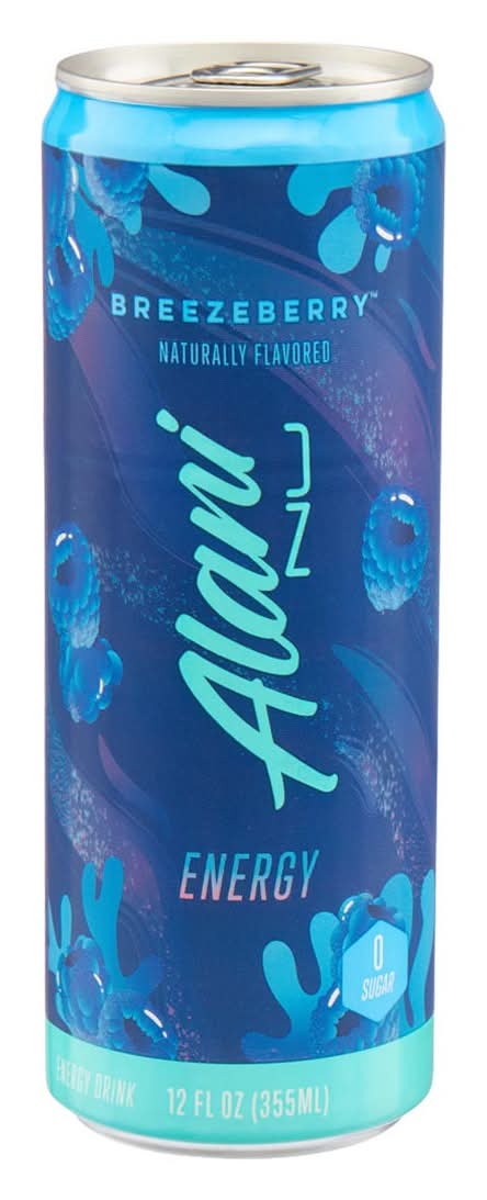 Alani Nu Energy Drink Breezeberry 12 Fl Oz