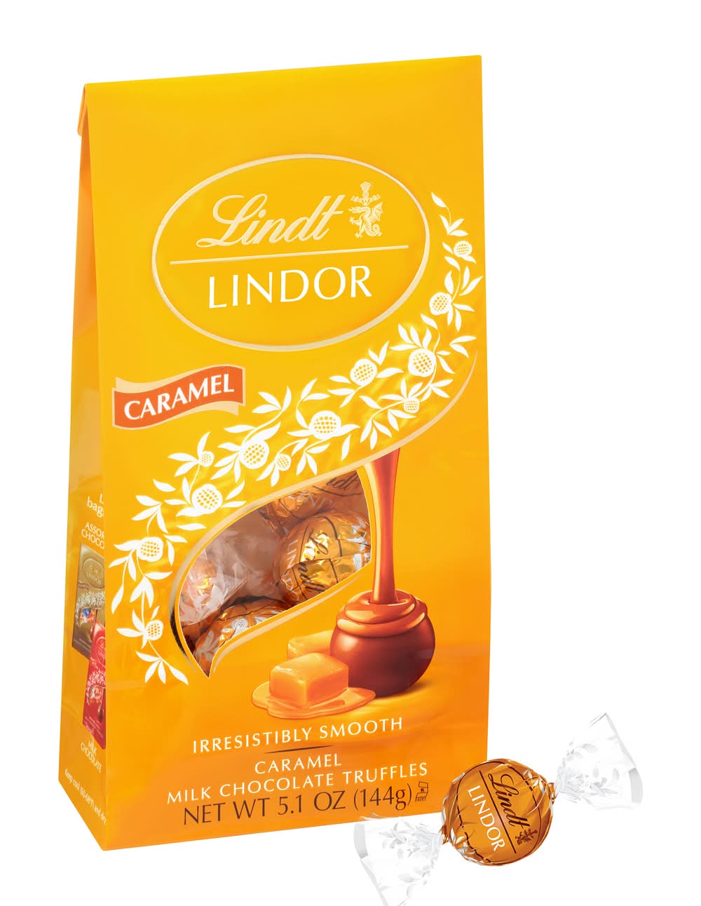 Lindt Lindor Milk Chocolate Truffles, Caramel (5.1 oz)