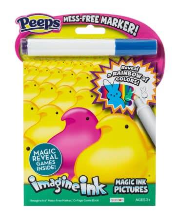 Imagine Ink® Magic Ink Pictures Mess-Free Coloring Book Peeps