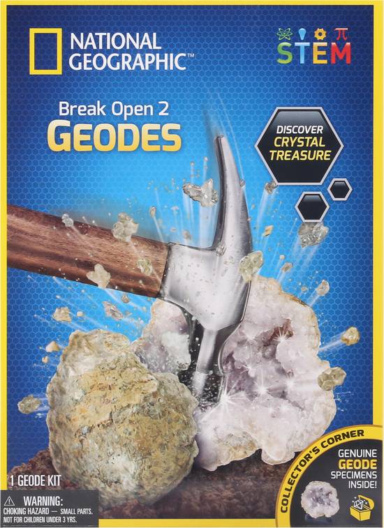 National Geographic Break Open 2 Geodes Science Kit For Kids