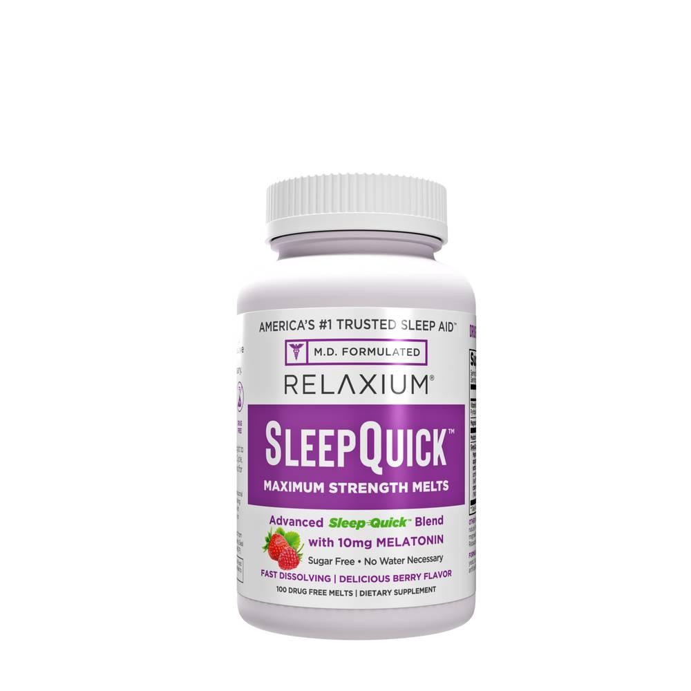SleepQuick Max Strength Melts - Berry - 100 Melts (100 Servings)