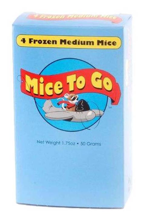 Mice to Go Frozen Mice Reptiles Food, Medium (6 x 10.5 oz)
