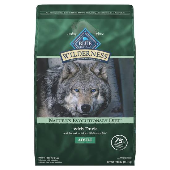 Blue Buffalo Wilderness High Protein Natural Adult Dry Dog Food (duck)
