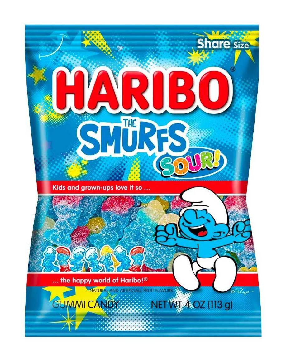 HARIBO SMURFS SOUR  4OZ