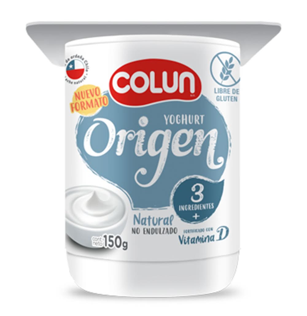 Colun · Origen yogurt natural (150 g)