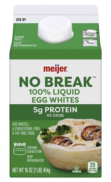 Meijer No Break 100% Liquid Egg Whites (16 oz)