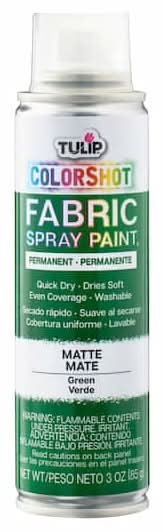 Tulip Colorshot Instant Fabric Spray, Green (3 oz)