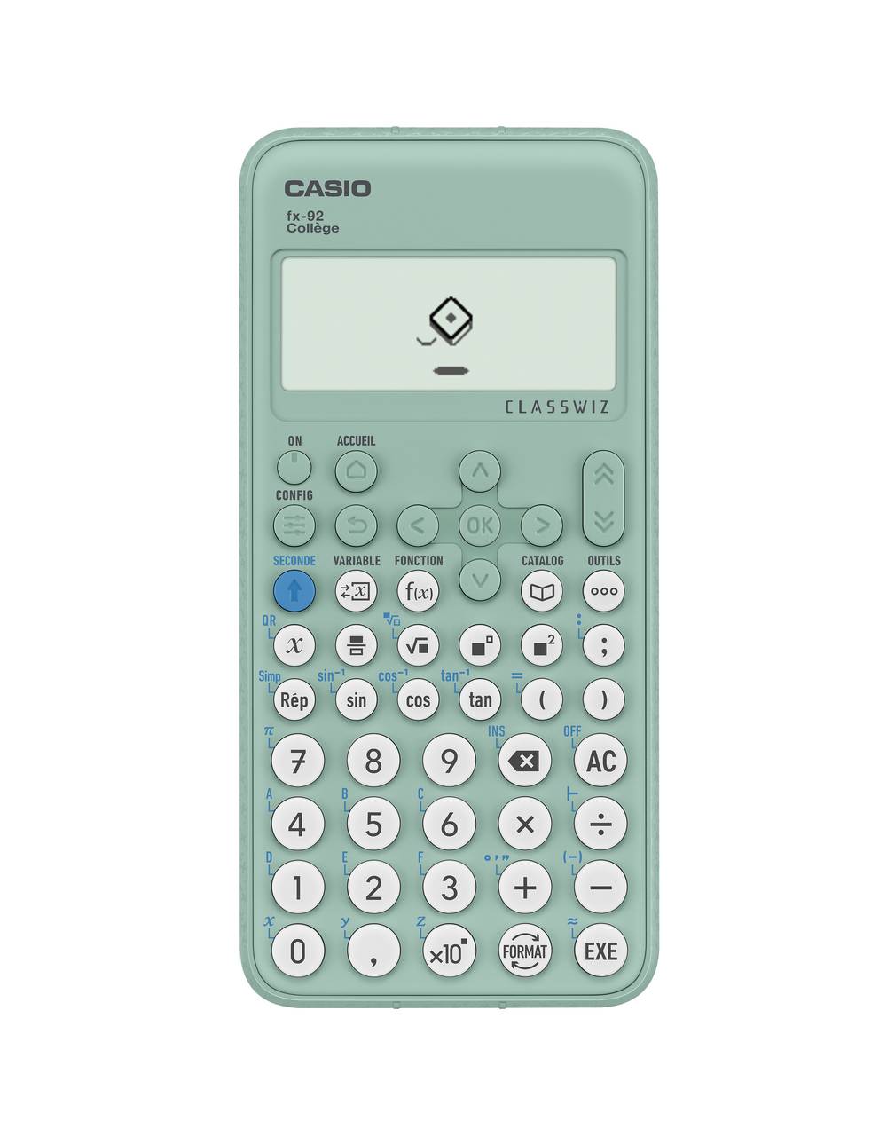 Casio - Calculatrice scientifique collège fx92 (vert)