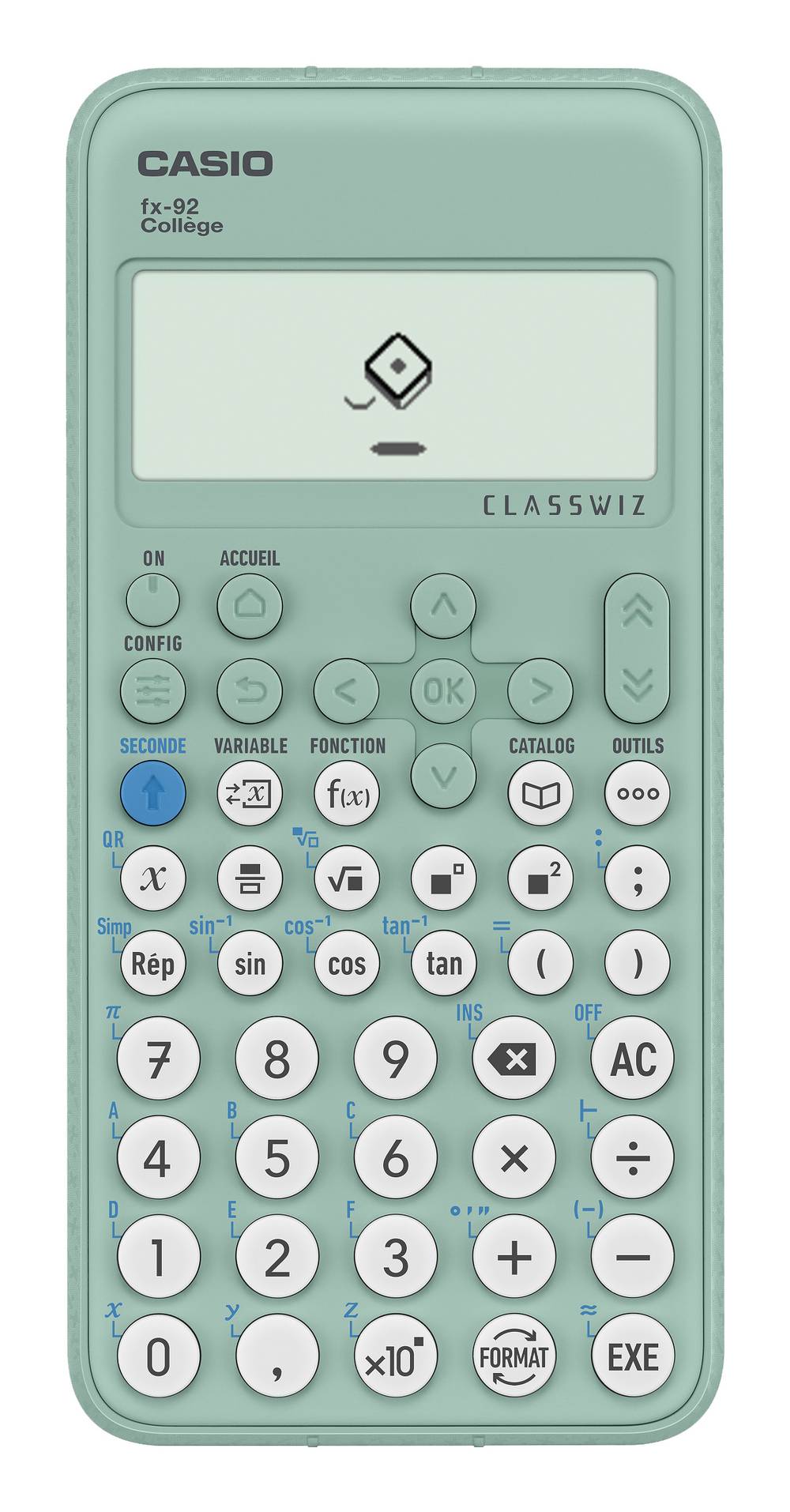 Casio - Calculatrice scientifique collège fx92, vert