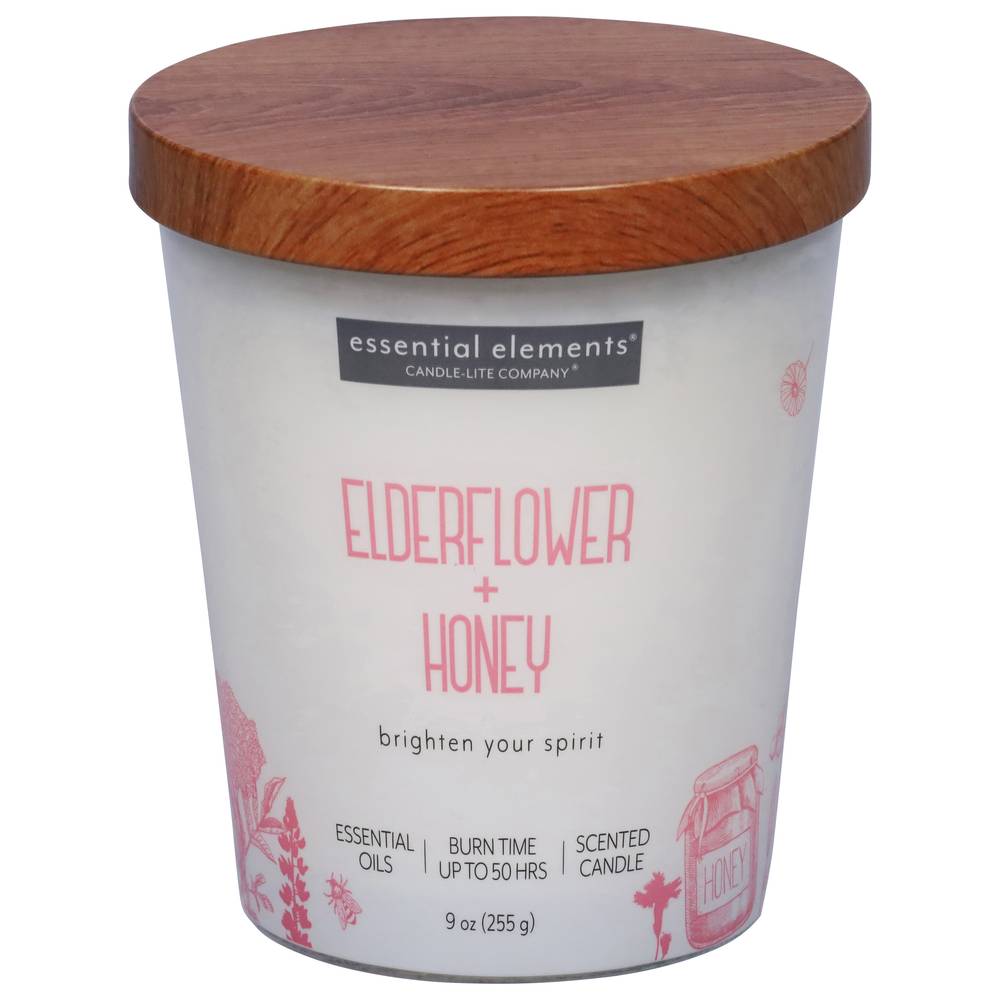 Essential Elements Elderflower + Honey Candle