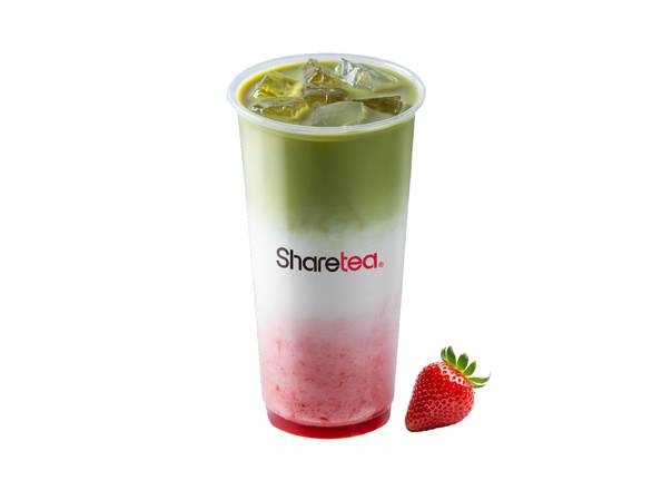 (29) Strawberry Matcha Fresh Milk