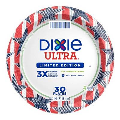 Dixie Ultra Plates 8.5" - Americana - 30ct