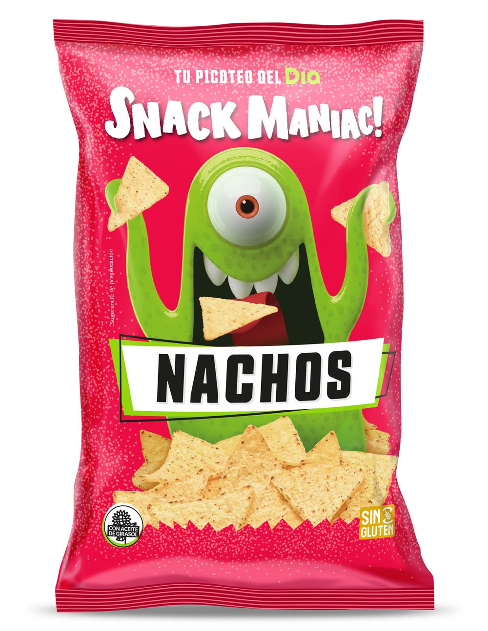 Nachos Naturales Snack Maniac De Dia Bolsa 150 G