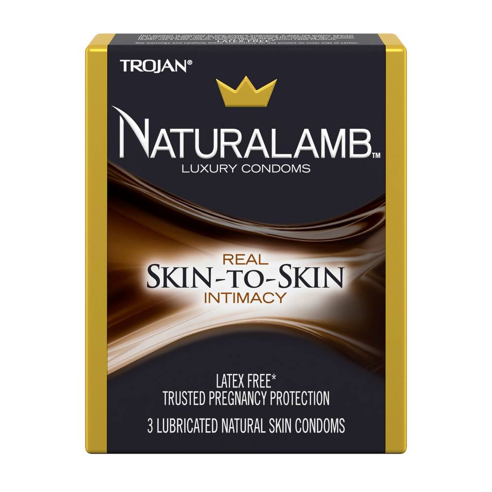 Trojan Naturalamb Latex Free Luxury Condom (3 ct)