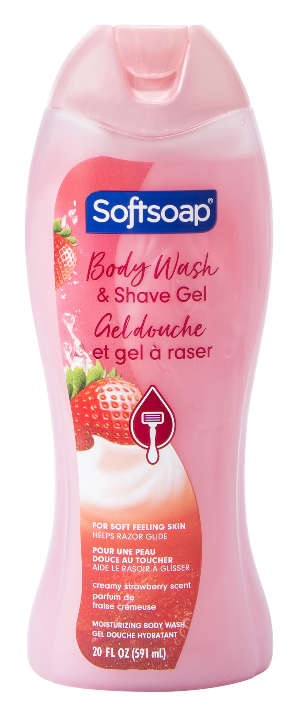 Softsoap® Body Wash & Shave Gel Creamy Strawberry Scent 20oz Strawberry
