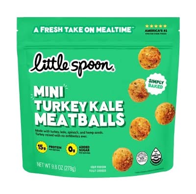 Little Spoon Mini Turkey Kale Meatballs Frozen Kids Food (9.8 oz)