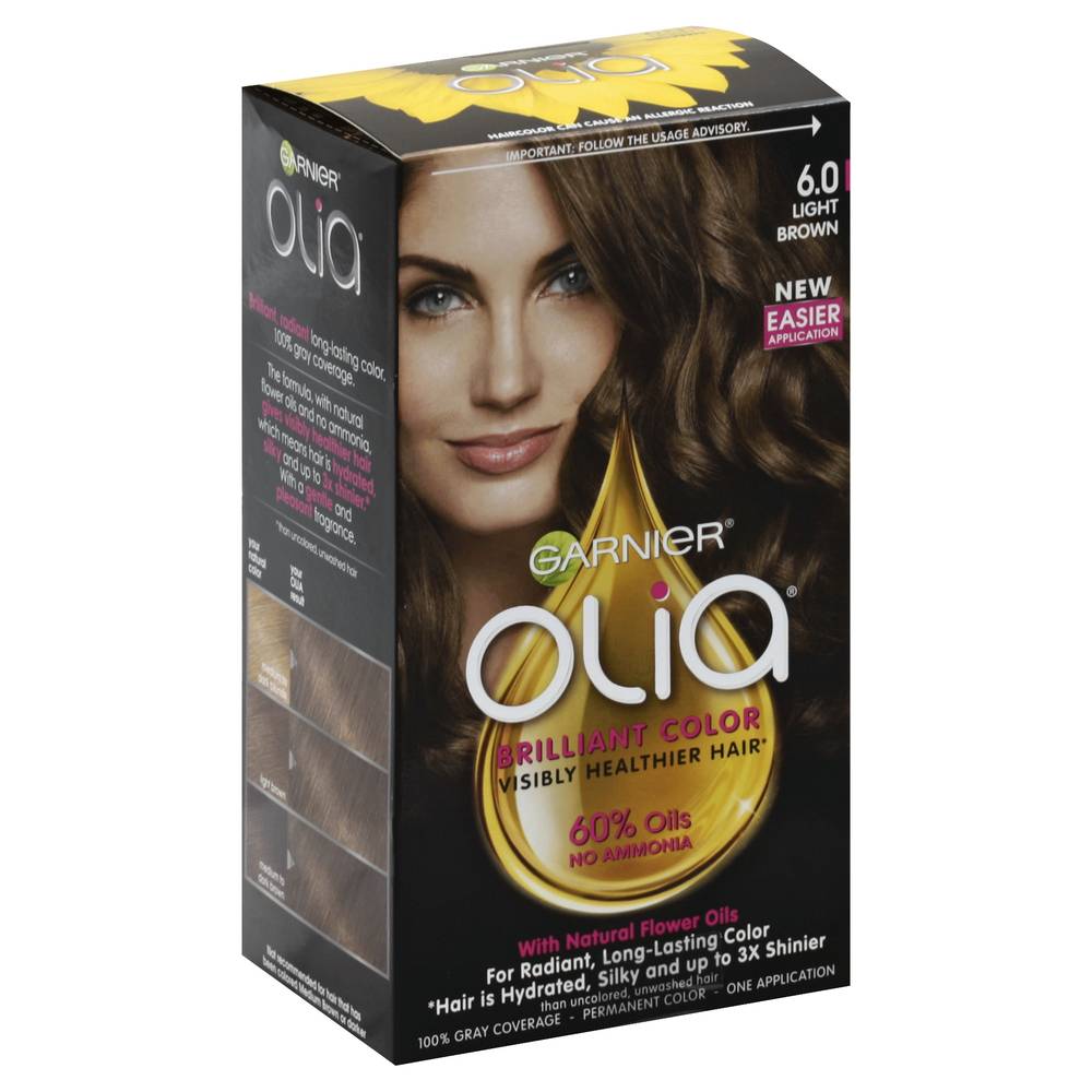 Garnier Olia Light Brown 6.0 Permanent Hair Color