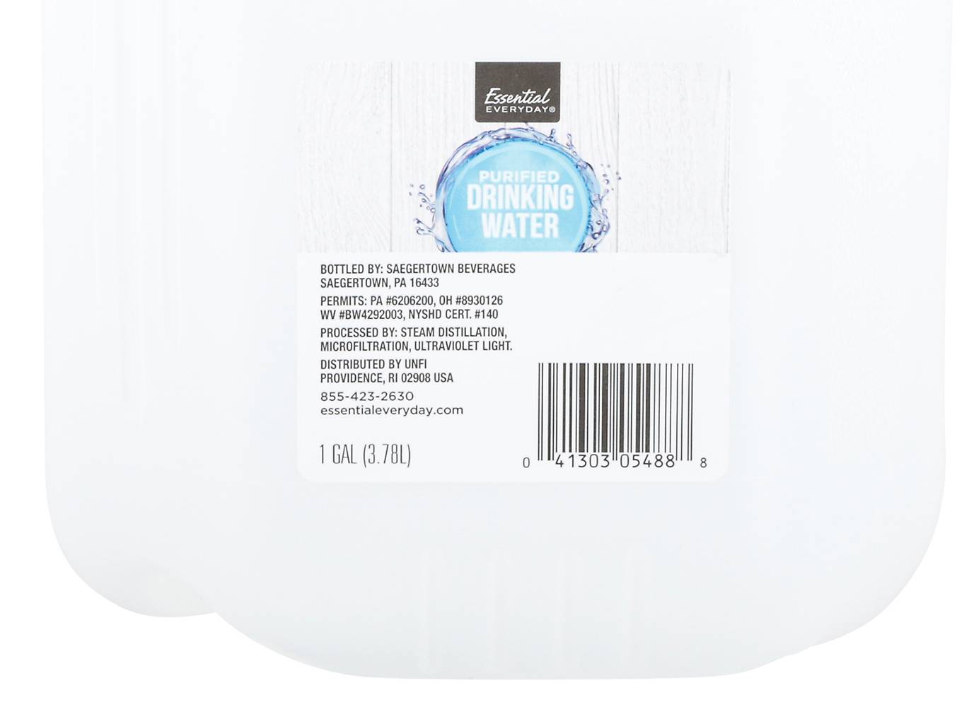 Essential Everyday Purified Drinking Water (1 gal)