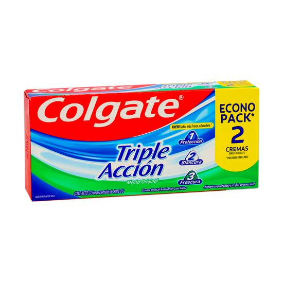 Pasta Dental Colgate Triple Action 80ml 2 Unidades