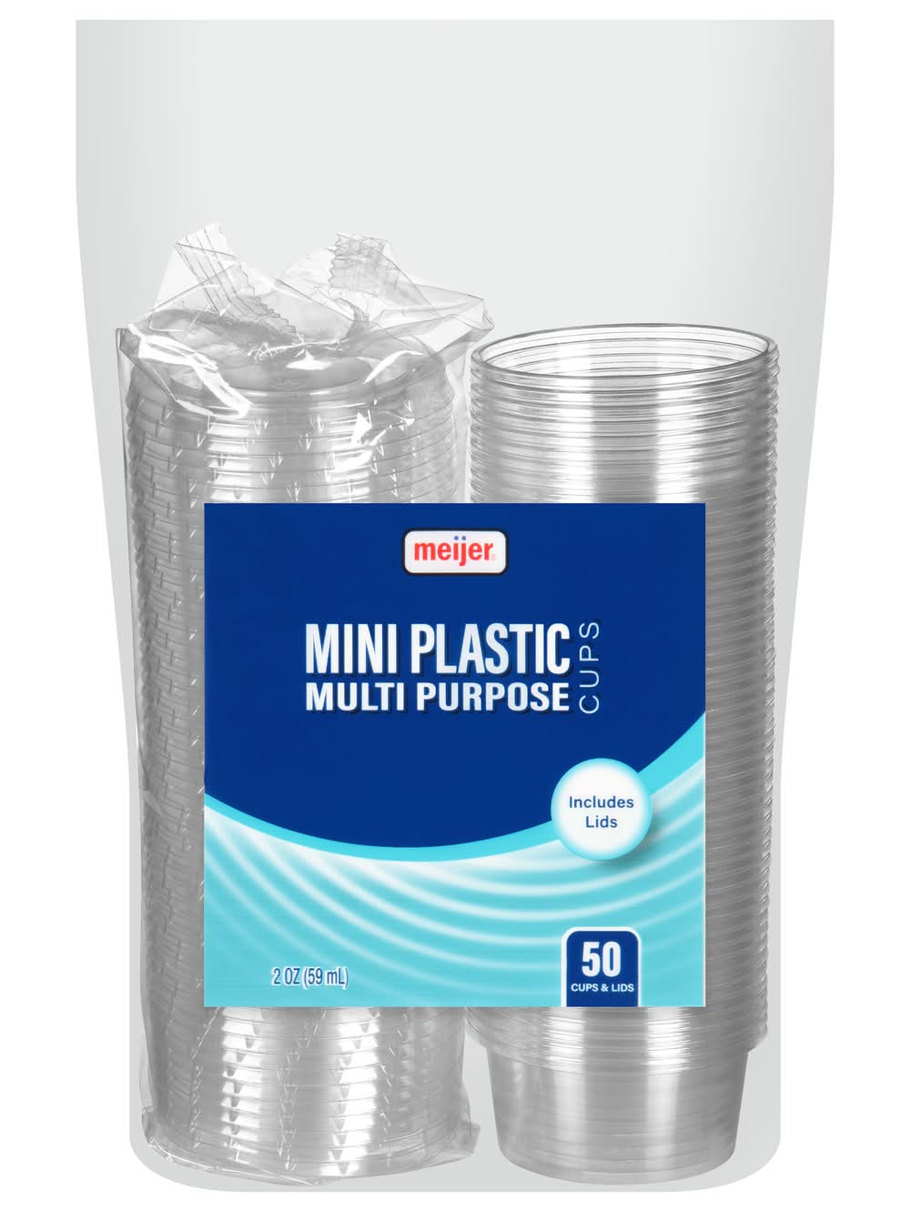 Meijer Multi Purpose Mini Cups With Lids