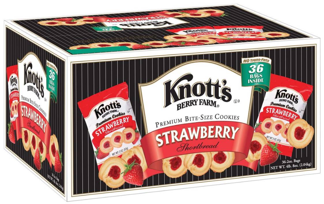 Knott's Berry Farm - Strawberry Shortbread - 4 Lb (1X36|1 Unit per Case)