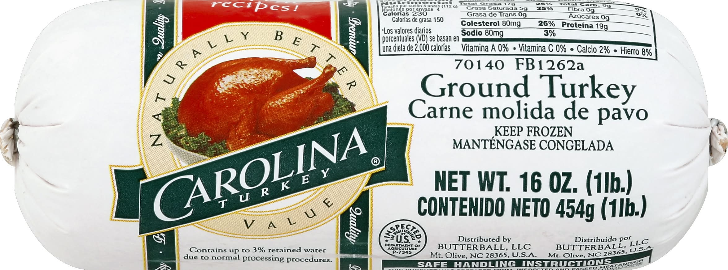 Carolina Ground Turkey (16 oz)