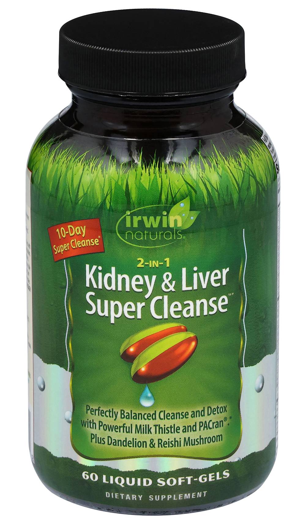 Irwin Naturals 2-In-1 Kidney & Liver Super Cleanse Softgels (11.2 oz, 60 ct)