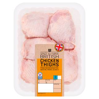 Co-op British Fresh Chicken Thighs (600g)