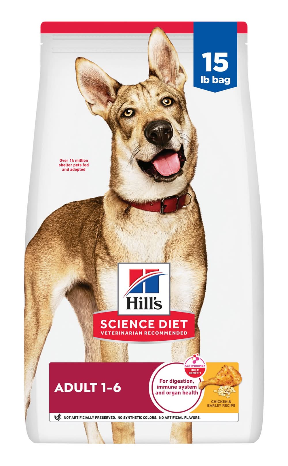 Hill's® Science Diet® Adult Dry Dog Food - Chicken & Barley (Flavor: Chicken & Barley, Size: 15 Lb)