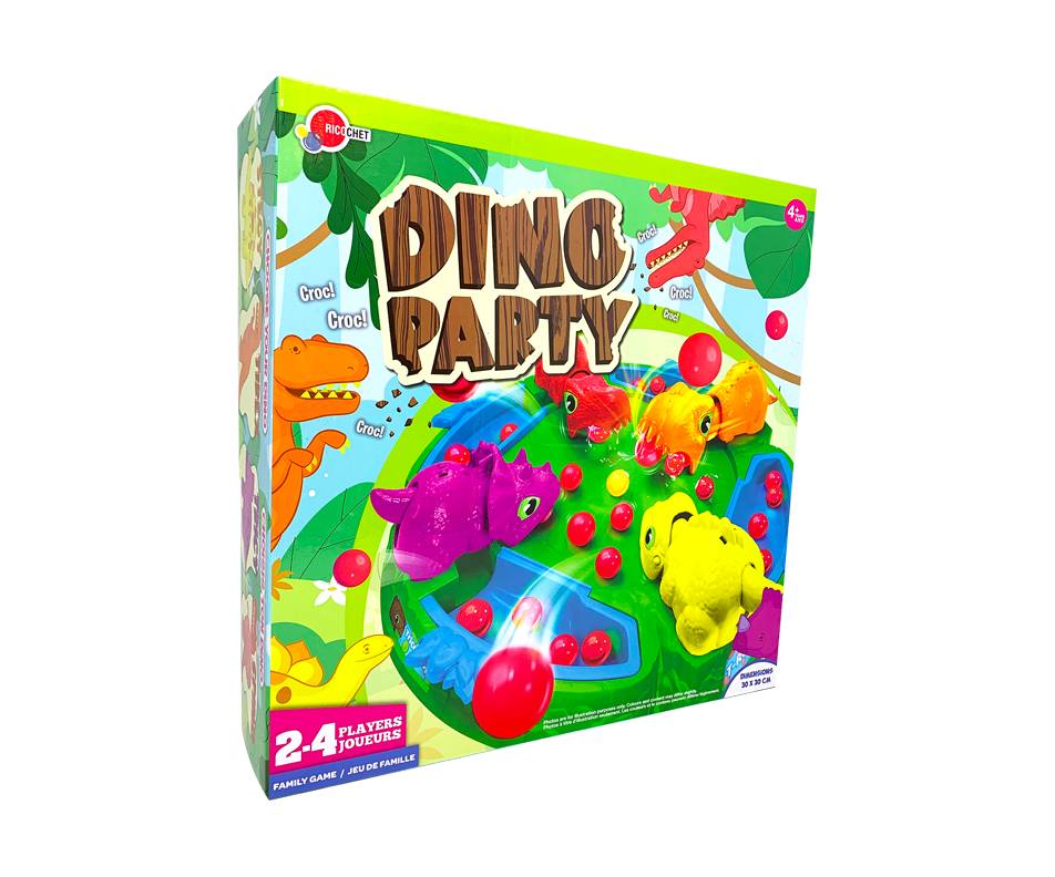 Ricochet dino party dinosaures affamés jeu de famille (30 cm x 30 cm)