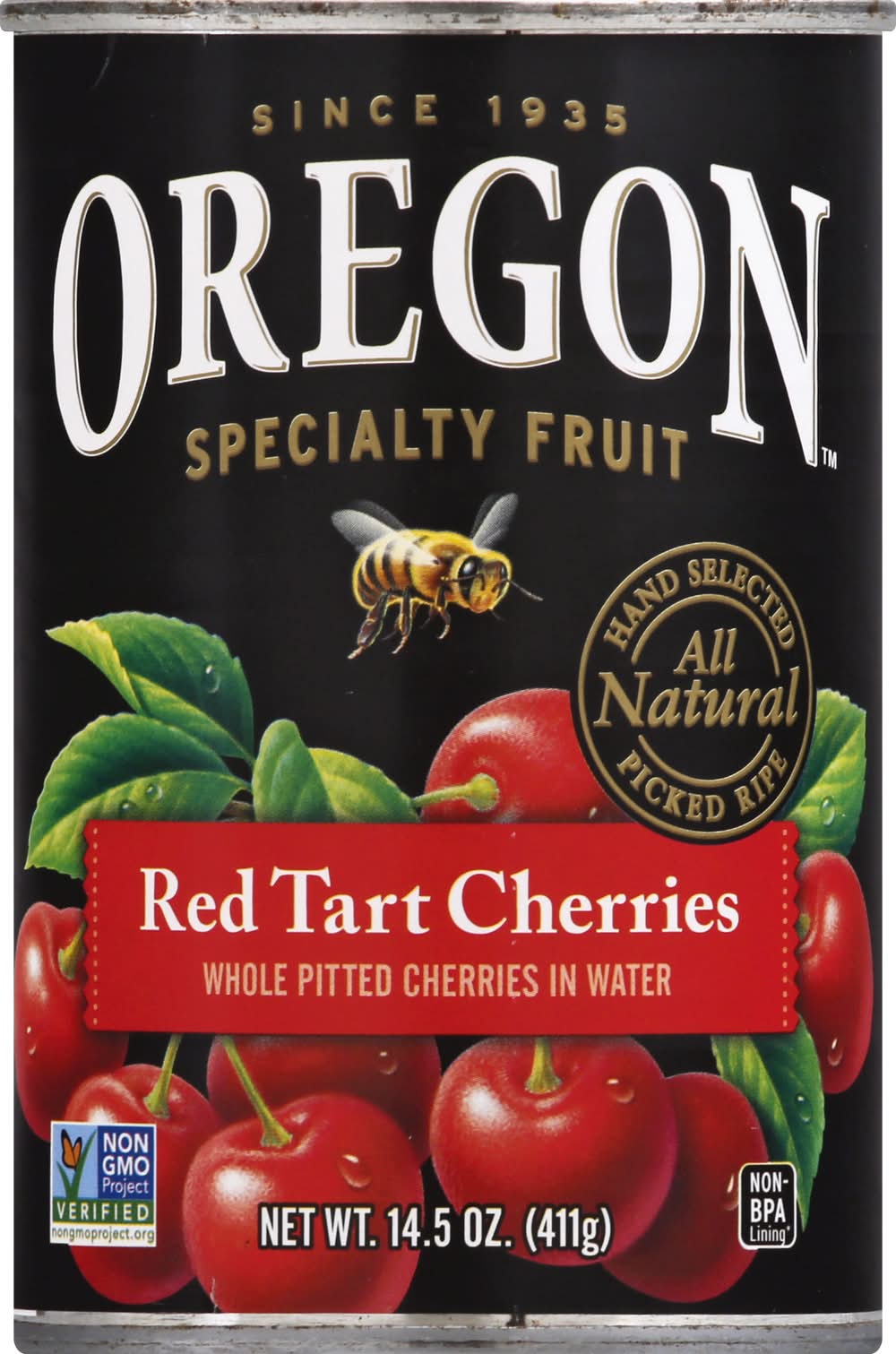 Oregon Whole Pitted Red Tart Cherries in Water (14.5 oz)